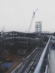 Fototapeta na wymiar Power plant construction
