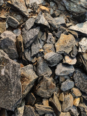 different shape of stones