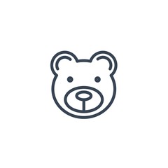 bear icon vector illustration for website and graphic design