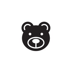 bear icon vector illustration for website and graphic design
