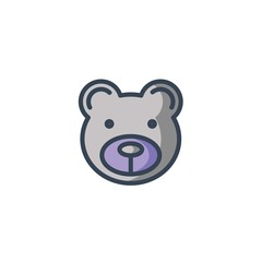 bear icon vector illustration for website and graphic design