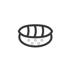 bread icon vector illustration for website and graphic design