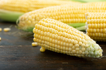 corn crop on the table