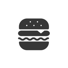 burger icon vector illustration for website and graphic design