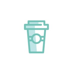 cup of coffee icon vector illustration for website and graphic design