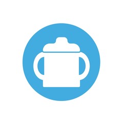 feeding cup icon vector illustration for website and graphic design