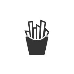 fries icon vector illustration for website and graphic design