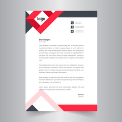Naklejka na ściany i meble Business style letter head templates for your project design.