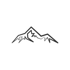 mountain icon vector illustration design