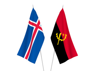 Angola and Iceland flags