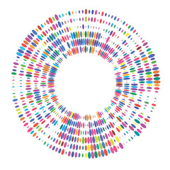 circle of colorful circles