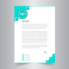 Corporate style Abstract letter head templates for your project design.