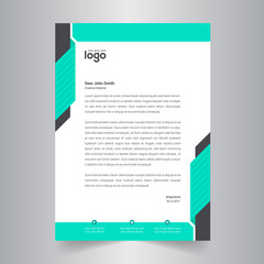 Corporate style Abstract letter head templates for your project design.