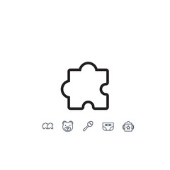 puzzle icon vector illustration for website and graphic design