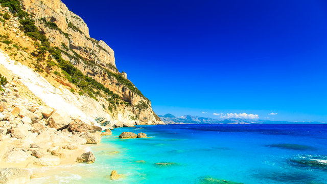 The beautiful Cala Goloritz&egrave; in Sardinia