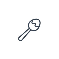 baby spoon icon vector illustration for website and graphic design