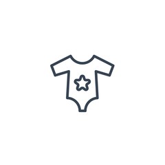 baby body suit icon vector illustration for website and graphic design