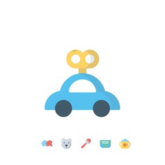 toy car icon vector illustration for website and graphic design