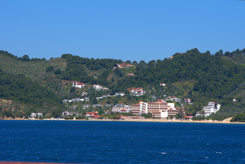Fototapeta premium Skiathos Island, Greece. summer 2020, beaches and seascape
