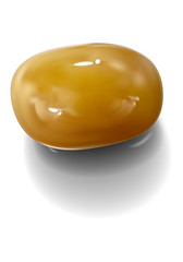 納豆　アイコン　影と本体は分離でき、どんな背景に配置しても良く映える