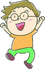 男の子01_04（飛ぶ）