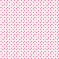 Abstract seamless circle pattern vector on pink background