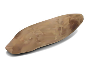 ヤーコン　アイコン　影と本体は分離でき、どんな背景に配置しても良く映える