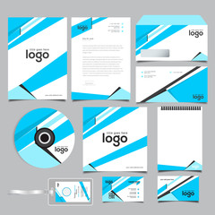 Corporate Mini Brand Identity Design set. Business stationary abstract template.