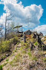 Little Kohut hill with double cross, Slovakia