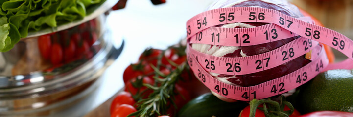 Purple Cabbage Wind Round Measuring Centimetre