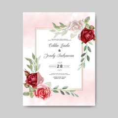beautiful and elegant wedding invitation template