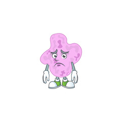Cartoon picture of tetracoccus with worried face