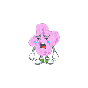 A weeping tetracoccus cartoon character design concept