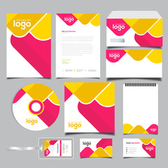 Corporate Mini Brand Identity Design set. Business stationary abstract template.