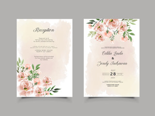 beautiful and elegant wedding invitation template