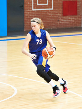 Girl Play Basketball