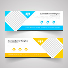 Corporate Horizontal web banners template.