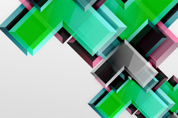 Metal arrow shape background. Abstract geometric background with 3d effect composition For Wallpaper, Banner, Background, Card, Book Illustration, landing page