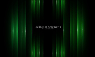 Elegant blue lines on dark black background. Luxurious Premium Vector. Detail concept wallpaper.