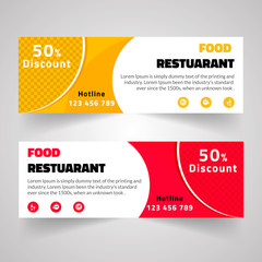 Food & Restuaruant Concept web Bannar Design.