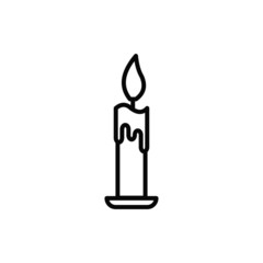 vector illustration of a candle icon