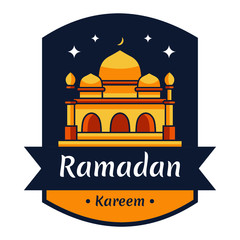 emblem badge for islamic holy holiday Ramadan kareem