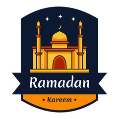 emblem badge for islamic holy holiday Ramadan kareem