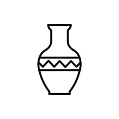 vector illustration of vase icon