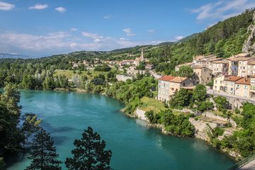 Fototapeta na wymiar Das Dorf Sisteron in Südfrankreich
