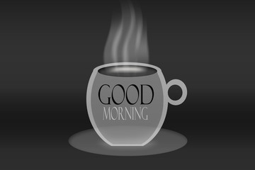 cup of coffee with steam