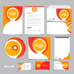 Stationery Corporate Mini Brand Identity Design set. Business stationary abstract template.