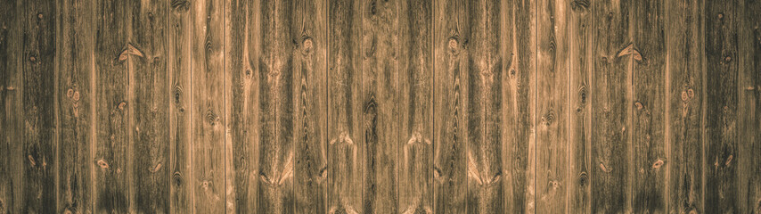 old brown rustic dark wooden texture - wood background panorama long banner
