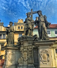 Fototapeta premium statue of st vitus in prague czech republic