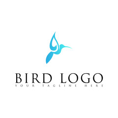 FLYING BLUE BIRD LOGO DESIGN